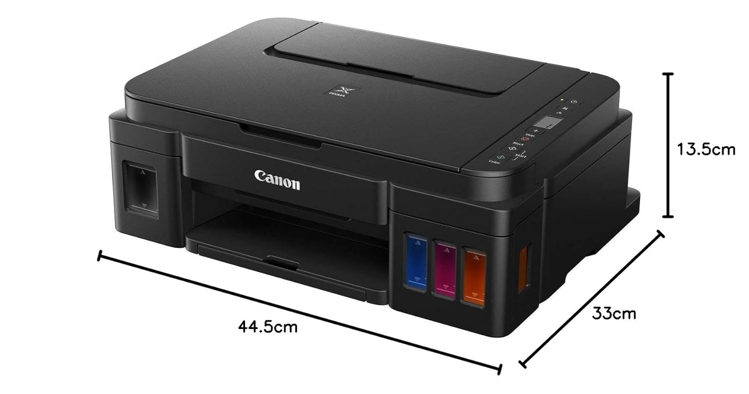 Canon PIXMA MegaTank G2010 All-in-One Ink Tank Colour Printer (Black)